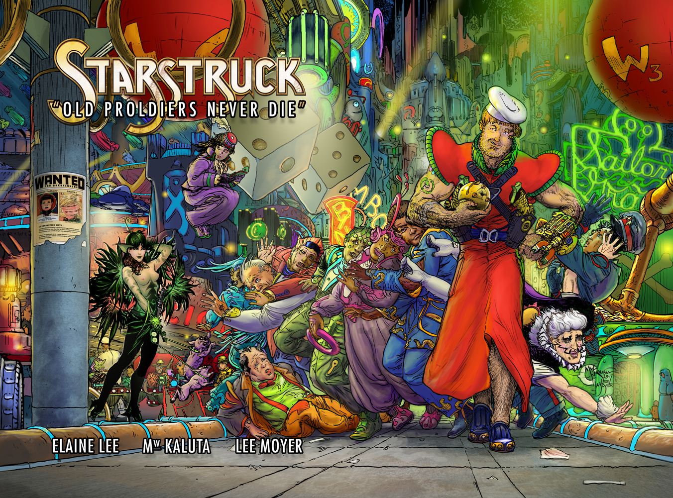 Cover for the Kickstarter Edition of Starstruck "Old Proldiers Never Die"